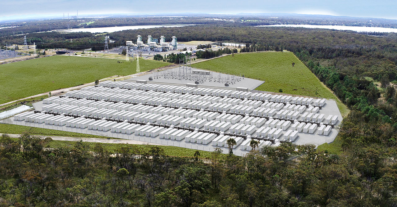 Largest standby network battery in the Southern Hemisphere
