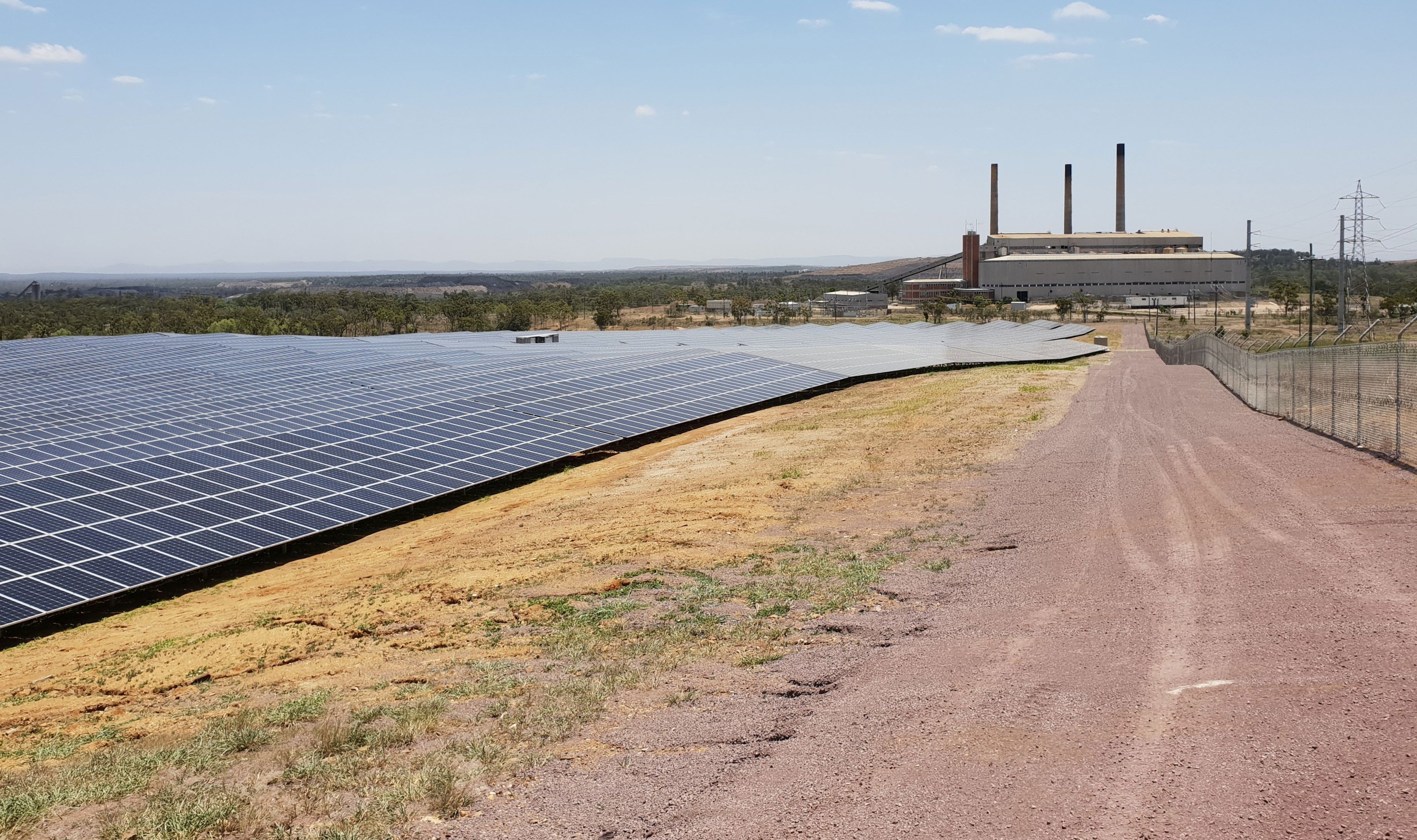 Collinsville Solar Farm transforms former power station site  Collinsville Solar Farm transforms former power station site